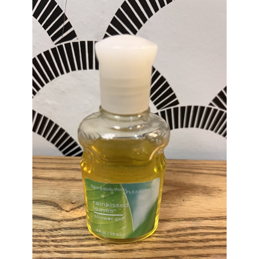 BATH AND BODY WORKS PLEASURES‎ RAINKISSED LEAVES SHOWER GEL Body Wash 2 Oz.